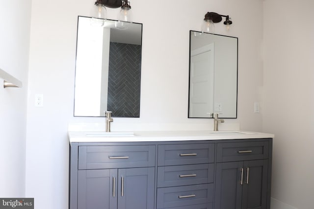 bathroom with vanity