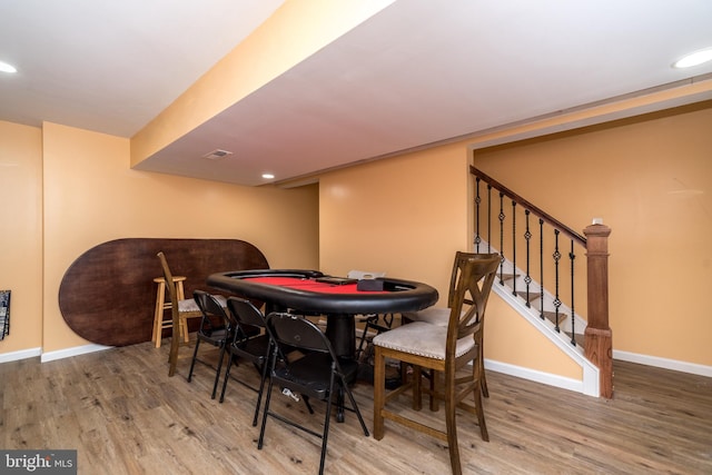 dining room featuring hardwood / wood-style floors