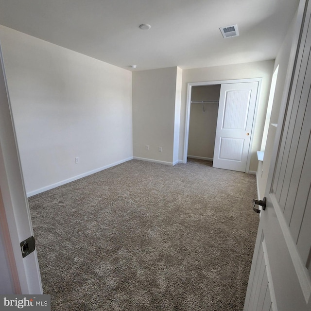 view of carpeted empty room