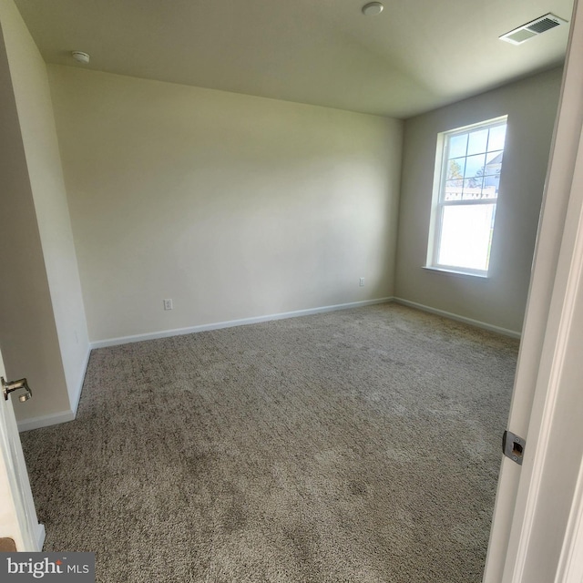 view of carpeted empty room