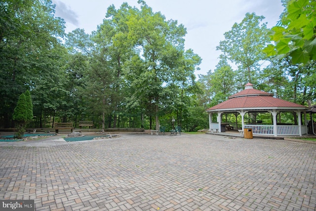 surrounding community featuring a gazebo