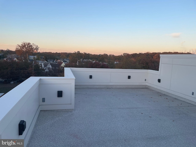 view of patio with a balcony