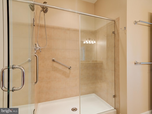 bathroom with walk in shower