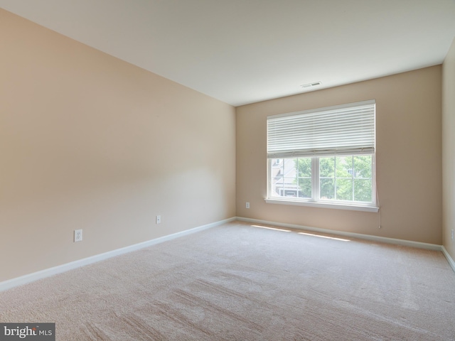 view of carpeted empty room