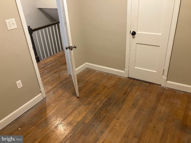 interior space featuring dark hardwood / wood-style flooring