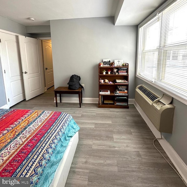 bedroom featuring light hardwood / wood-style floors