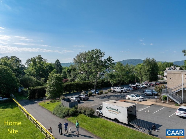 view of parking / parking lot