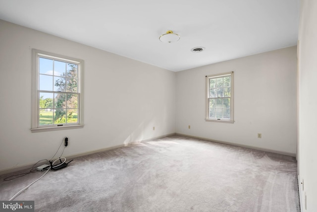 view of carpeted empty room