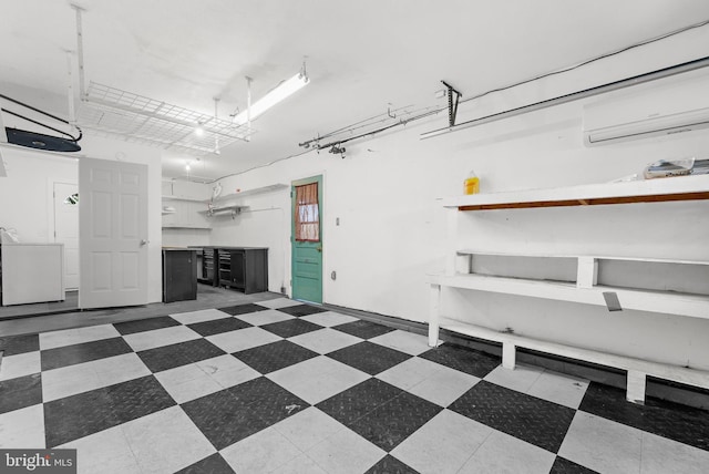 garage featuring washer / dryer