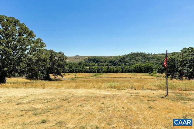 exterior space featuring a rural view