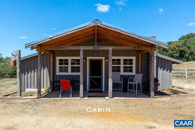 rear view of house with a patio area