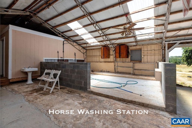 view of swimming pool featuring sink