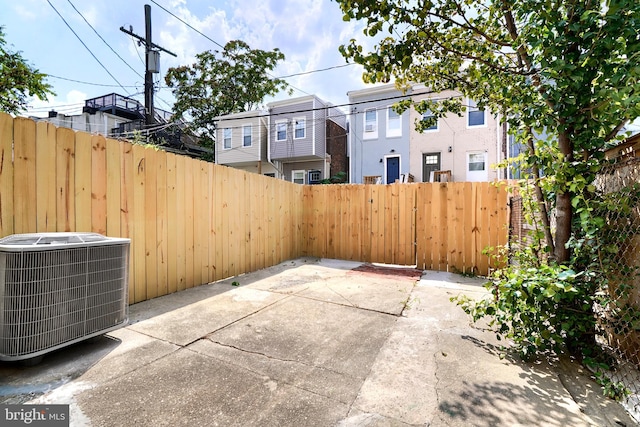 view of patio / terrace featuring central AC