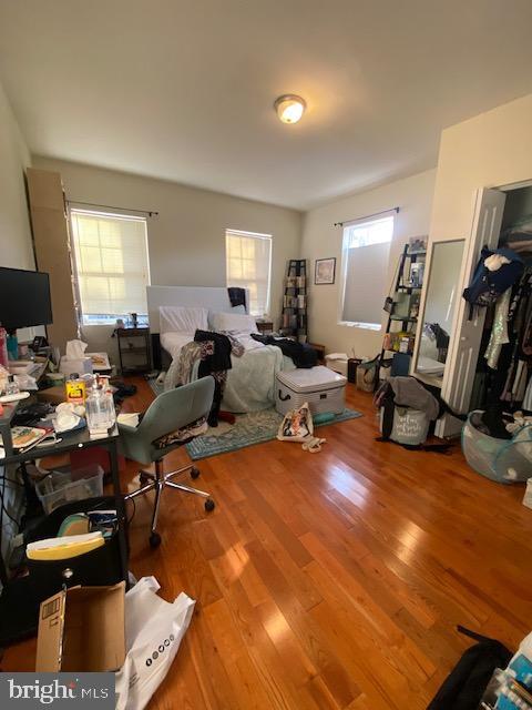 office area featuring hardwood / wood-style floors and a wealth of natural light