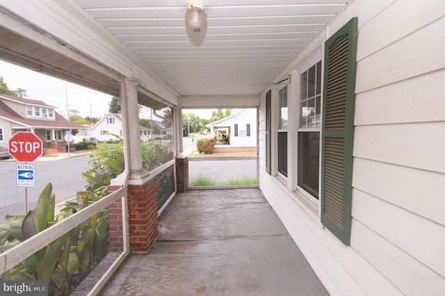 view of patio with a porch