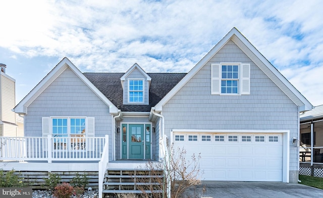 view of front of home featuring a garage