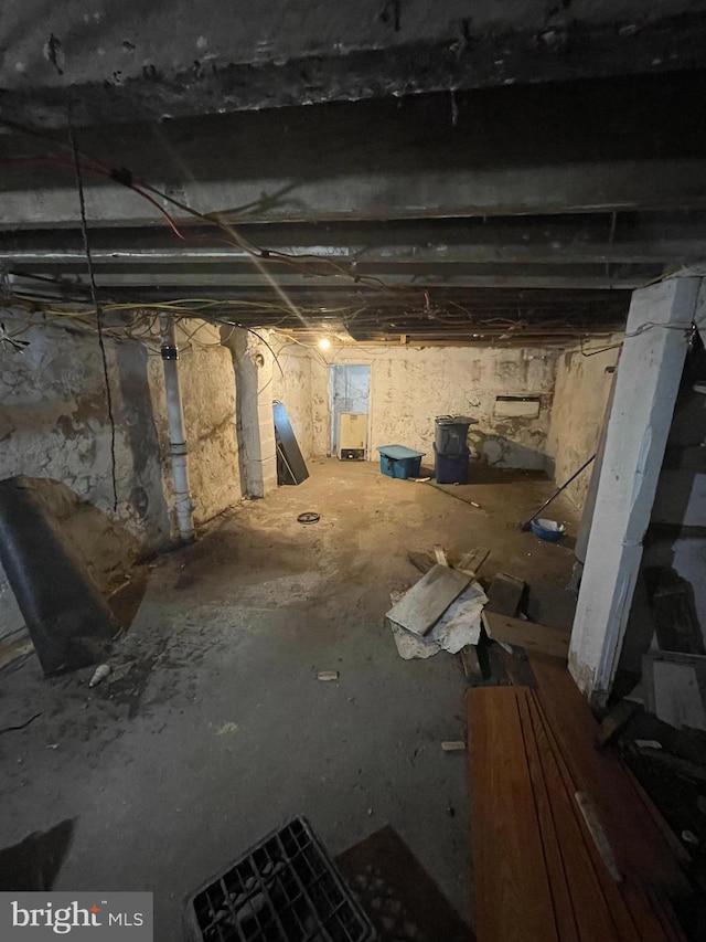 view of basement