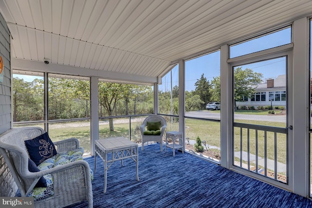 unfurnished sunroom with a healthy amount of sunlight