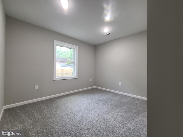 view of carpeted empty room