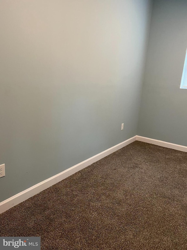 unfurnished room featuring carpet