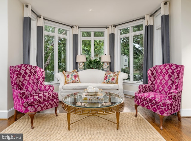 sunroom / solarium with a healthy amount of sunlight