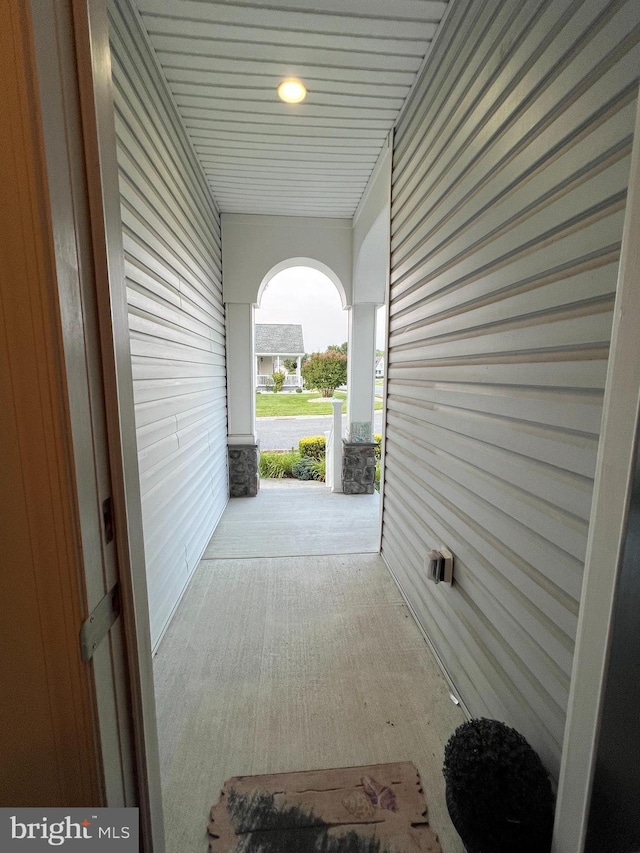 view of patio / terrace with a porch