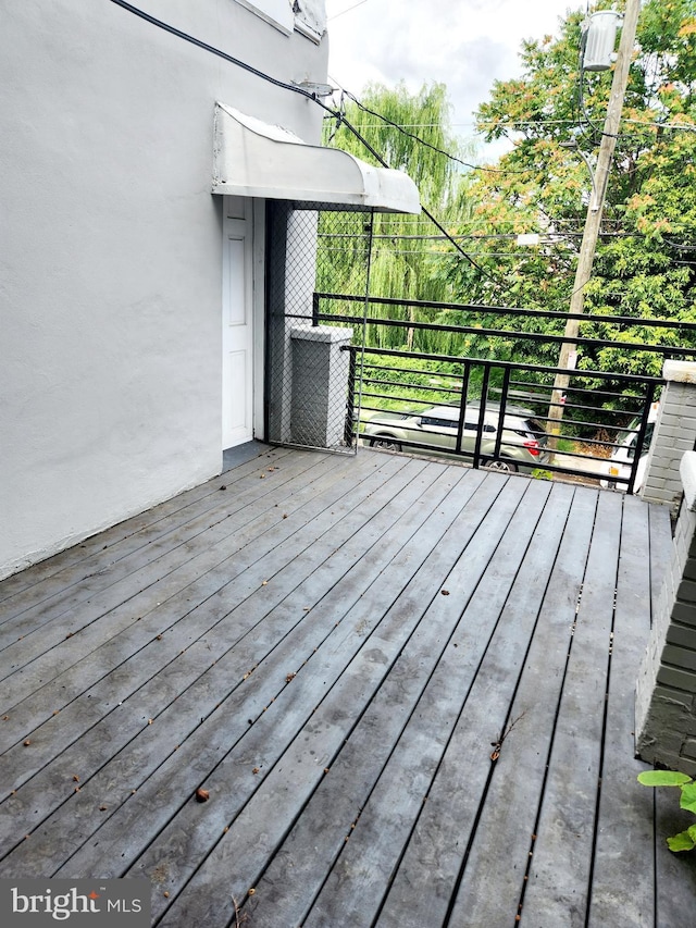 view of wooden terrace