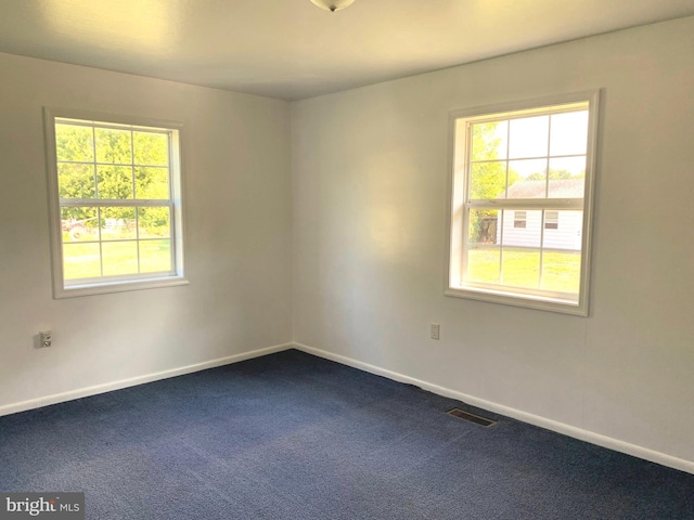 view of carpeted empty room