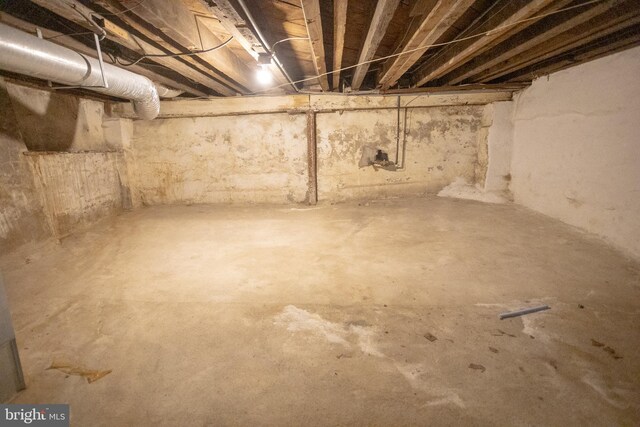 view of basement