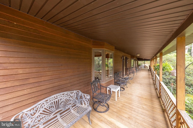 view of wooden terrace