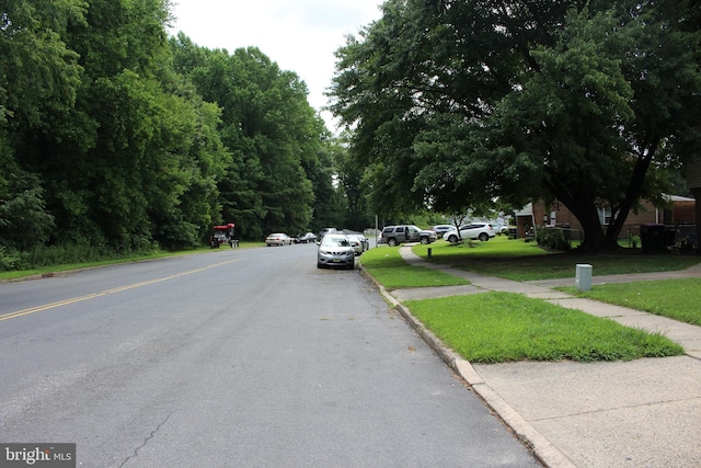 view of road