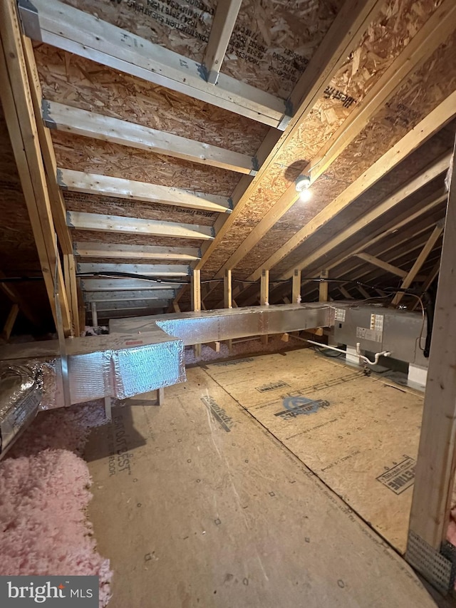 view of attic