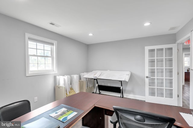 8504 Miramar Rd, Pasadena, MD 21122 - office area featuring plenty of natural light and recessed lighting