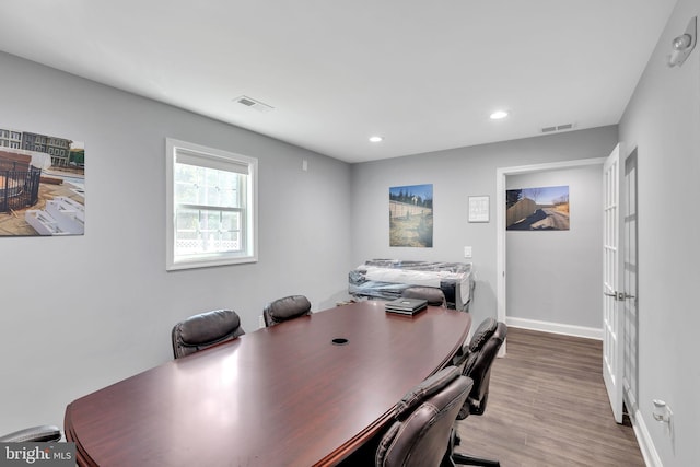 8504 Miramar Rd, Pasadena, MD 21122 - office space featuring wood finished floors, recessed lighting, and baseboards