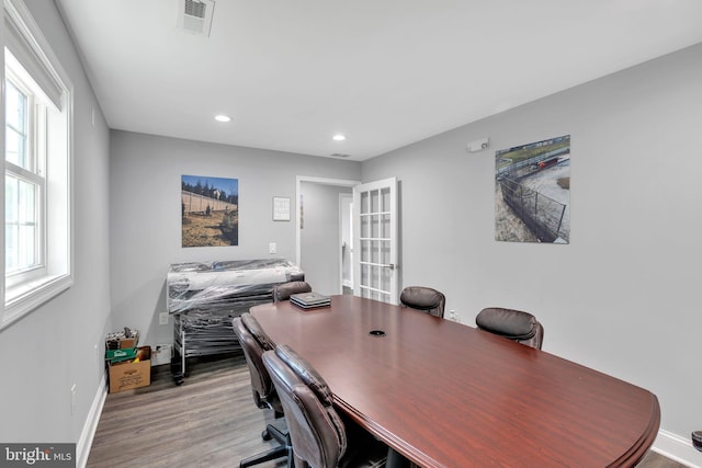 8504 Miramar Rd, Pasadena, MD 21122 - home office featuring wood finished floors, plenty of natural light, baseboards, and recessed lighting