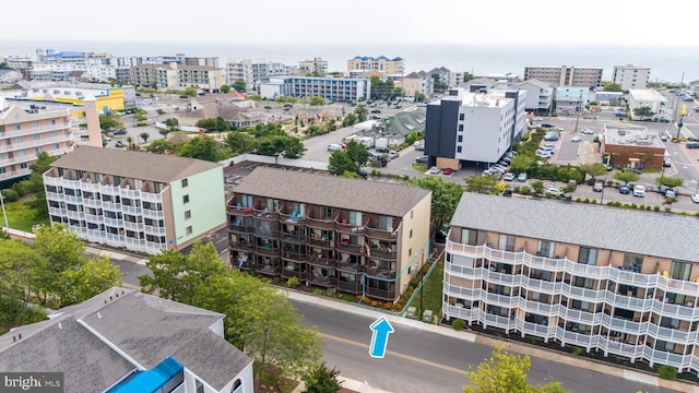 drone / aerial view featuring a view of city