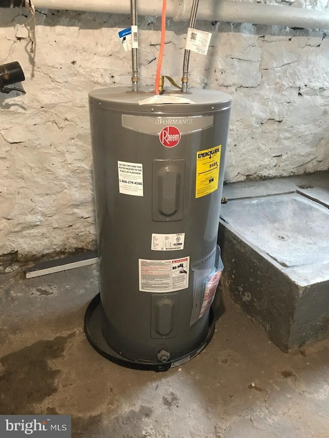 utilities featuring electric water heater