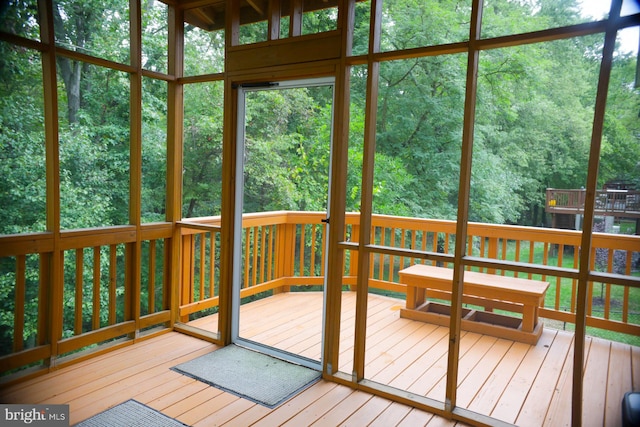 sunroom / solarium with plenty of natural light