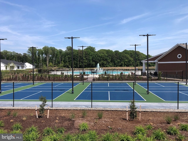 view of tennis court