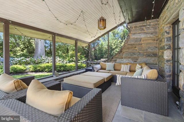 view of sunroom / solarium