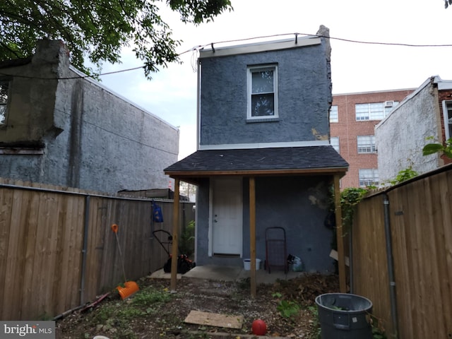 view of rear view of property