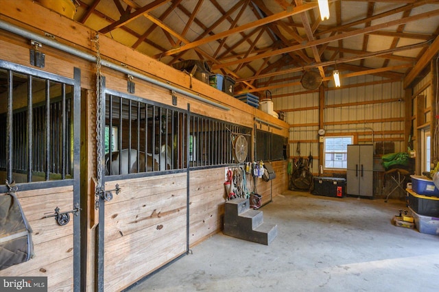 view of horse barn