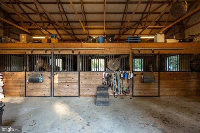 view of horse barn