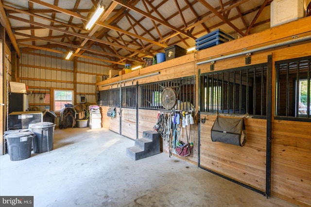 view of horse barn