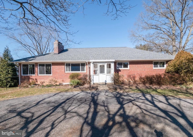 view of ranch-style home