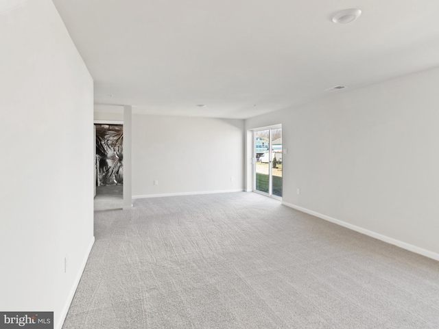 view of carpeted empty room