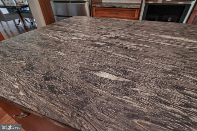 interior details featuring dark stone counters