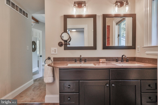 bathroom with vanity