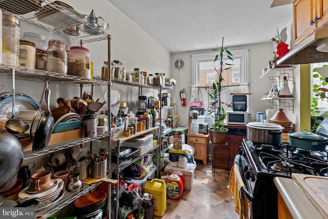 kitchen with gas stove