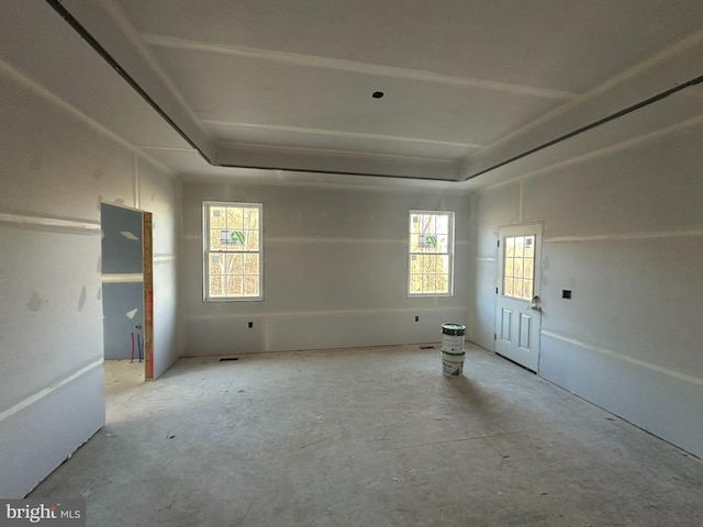 spare room featuring plenty of natural light